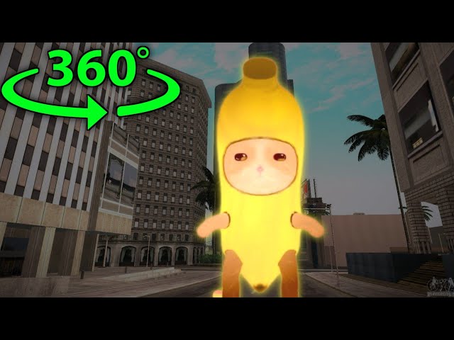 Banana Cat But It's 360 degree video