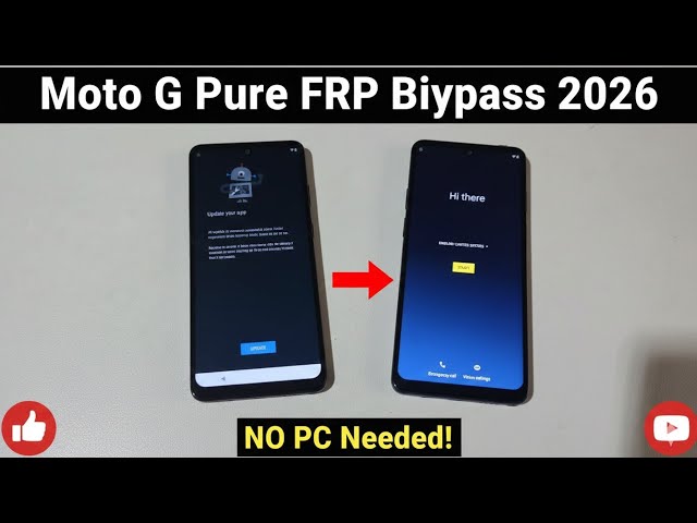Moto G Pure FRP Bypass Android 12 Without PC [No Talkback/No Maps] 100% Work 🔥