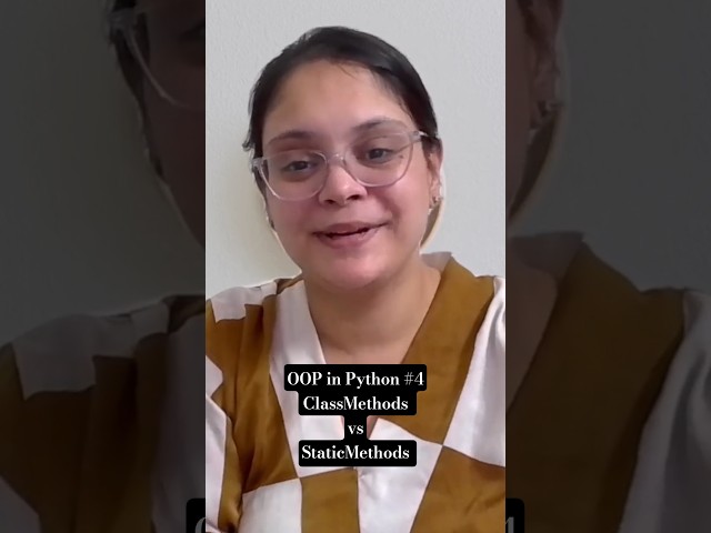 Python OOP: Class Method vs Static Method Explained in 60s 🔥