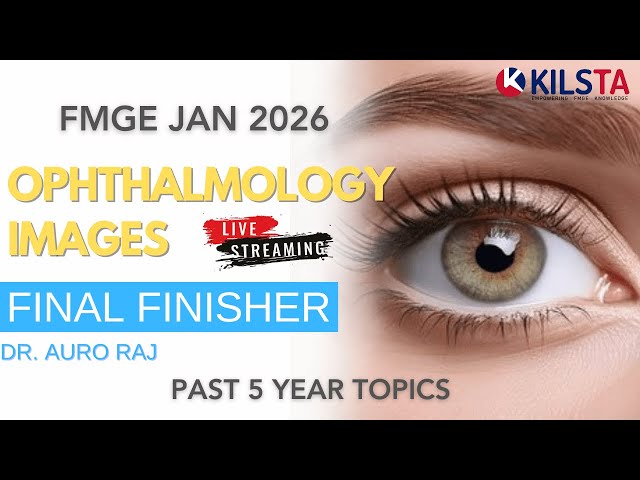 OPHTHALMOLOGY | FMGE 2026 | KILSTA | Image Based TEST
