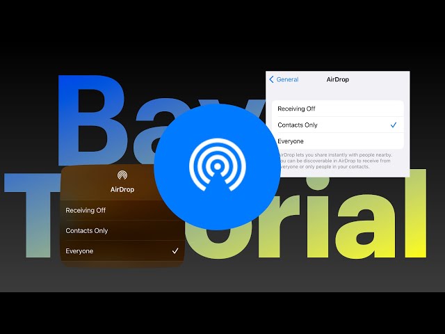 How to Turn Apple AirDrop On or Off Tutorial Guide