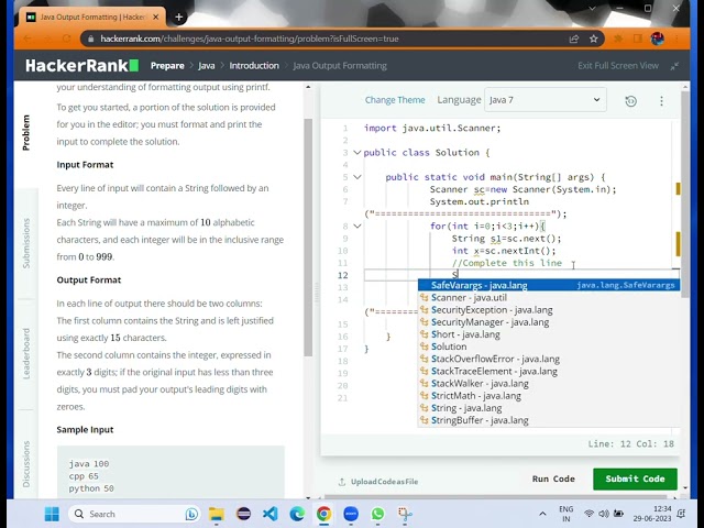 Master Java Output Formatting with HackerRank's 4k Challenge