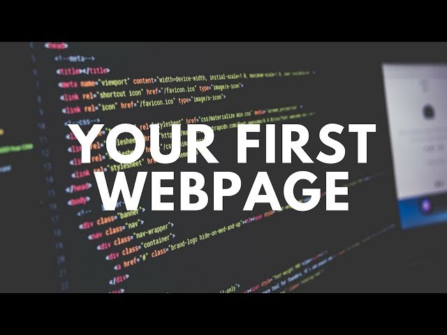 BUILDING YOUR FIRST WEBPAGE!!! w/ Brackets (HTML Part 1)