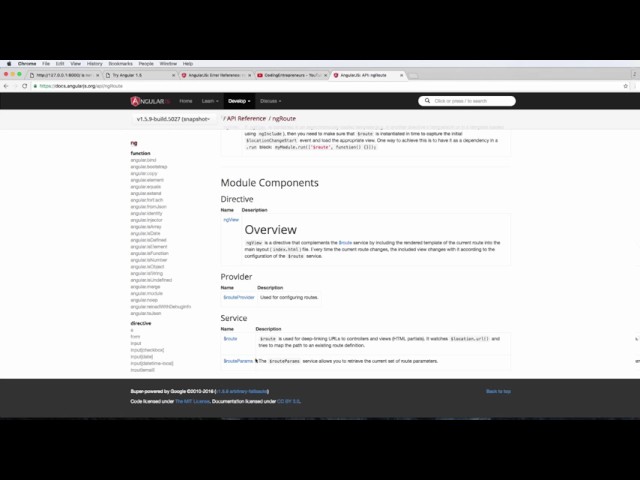 Try AngularJS 1 5   17 of 33   URL Routing Part 3   RouteParams