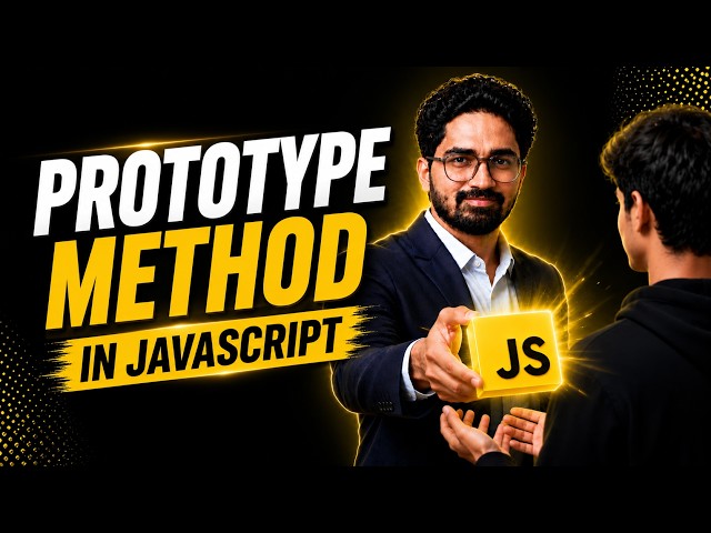 Prototype methods In JavaScript | Javascript at Home | Javascript Prototype & Polyfill playlist