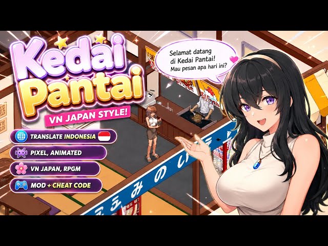 Download Game Kedai Pantai Umi no Ie | Translate Indonesia | Mod + Cheat Code 