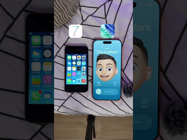 iOS 7 VS iOS 26 - Which Ringtone do you prefer? 👀 #apple #ios7