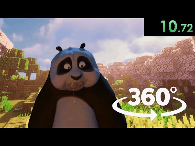VR 360° Kung Fu Panda Speedruns Minecraft