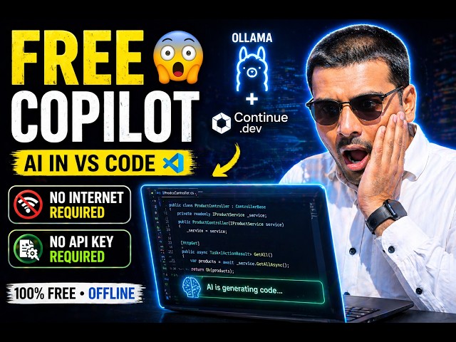 FREE GitHub Copilot Alternative 😳 Run AI Locally in VS Code