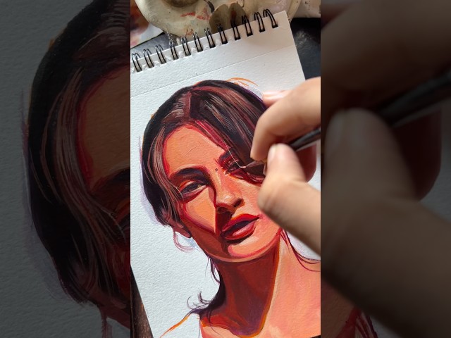 How to paint Dhup #thebhimsenart #painting #portrait #acrylicpainting #painting #tutorial #art