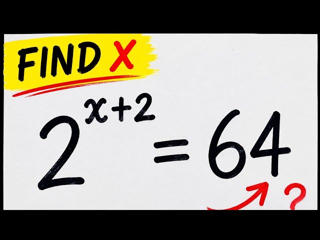 Can You Find x Without a Calculator? | Exponential Equation Challenge