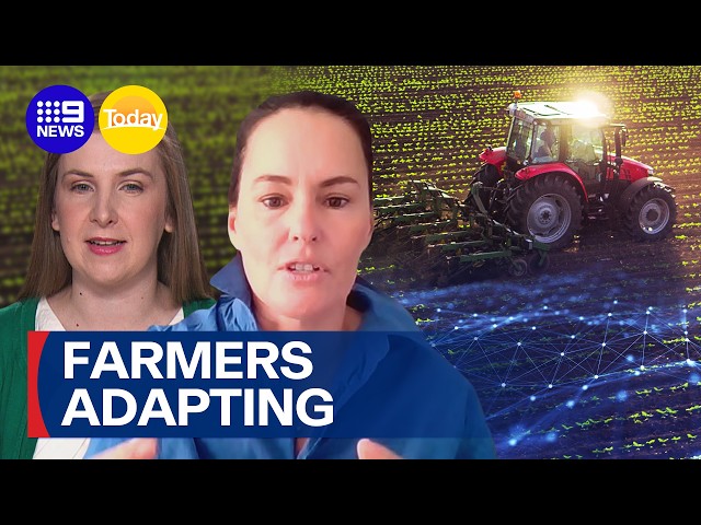Aussie farmers forced to adapt to new technologies for their business | 9 News Australia