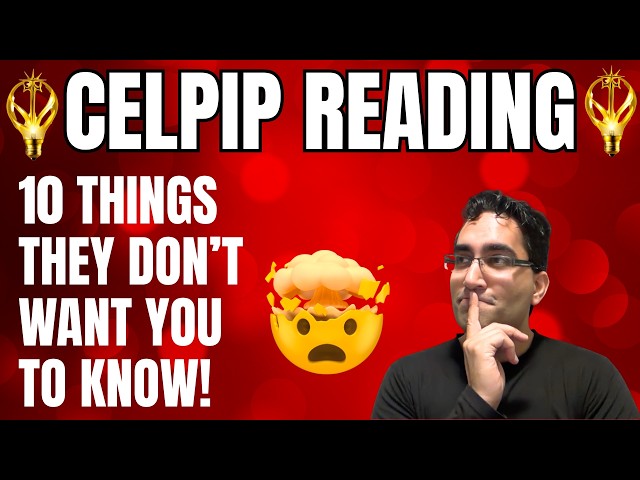 10 REASONS PEOPLE FAIL CELPIP READING