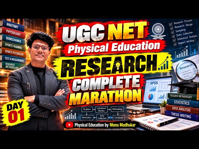 UGC NET Physical Education Research Methodology | Unit 8 COMPLETE MARATHON | PYQs + MCQs | Paper 2