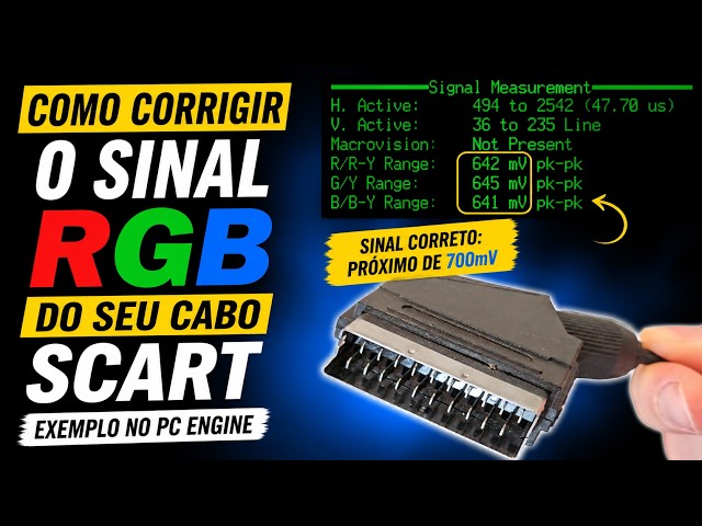 How to Fix Your SCART Cable RGB Signal | PC Engine Example