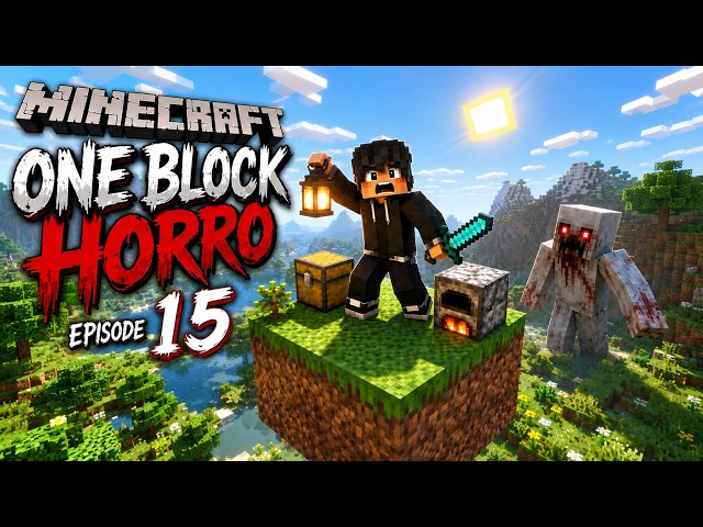15​ ជីវិតលើដុំដីមួយដុំក្នុង😮 Minecraft ll One Block Horro