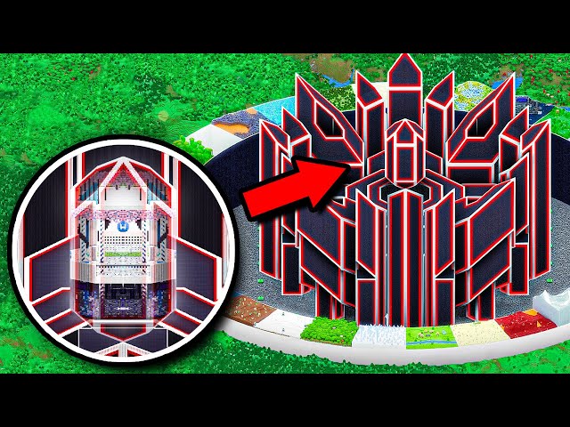 The CENTER of the BIGGEST SURVIVAL BASE in Minecraft