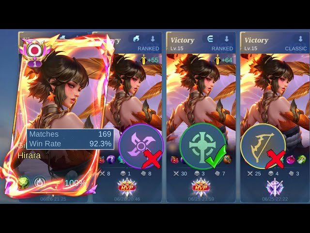NEW HIRARA GUIDE 90% WIN RATE EFFECTIVE TRICK TO ALWAYS WIN IN SOLO RANKED🔥