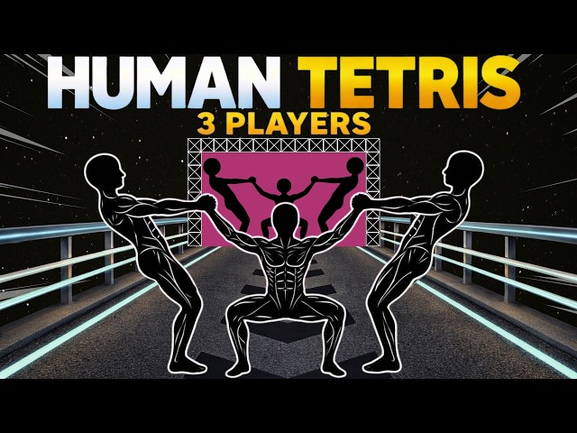 HUMAN TETRIS 3 Player 🔥 Immersive Interactive Warm Up