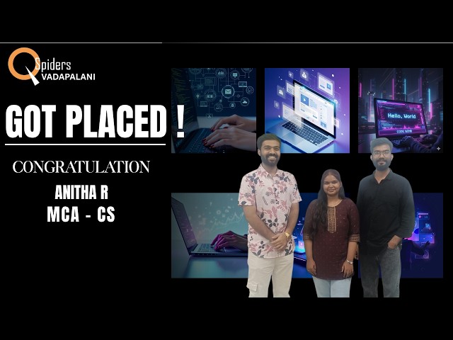 We are proud to announce that our student has successfully got placed in an IT company.