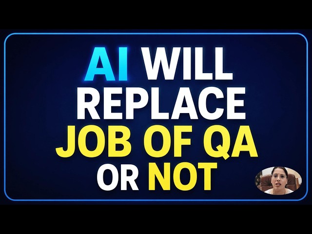QA Career in 2026 | AI vs QA | Automation Testing Roadmap + Fresher Salary