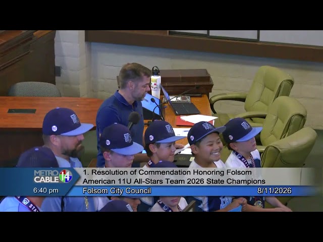 Folsom City Council - August 11, 2026