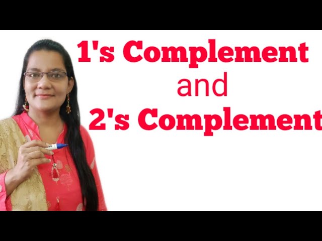 1s Complement and 2s Complement |1s Complement Subtraction