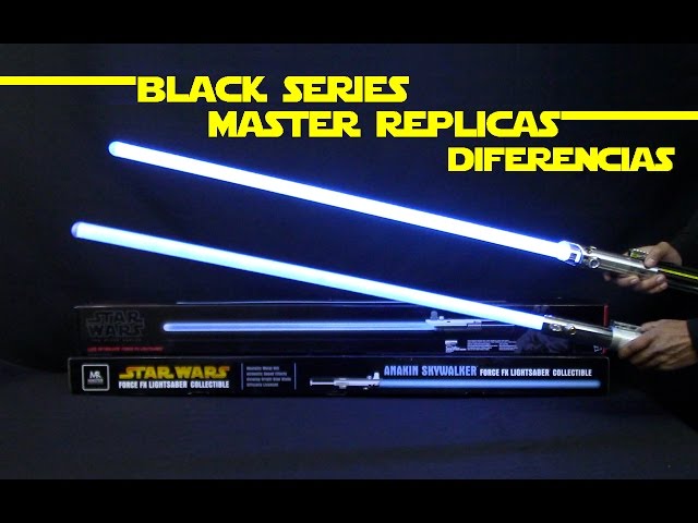 COMPARACION MASTER REPLICAS vs BLACK SERIES Force Fx ANAKIN / LUKE Skywalker Lightsaber Star Wars