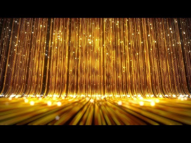 Golden Luxury Lights 10H 4K | Flowing Gold Background Loop