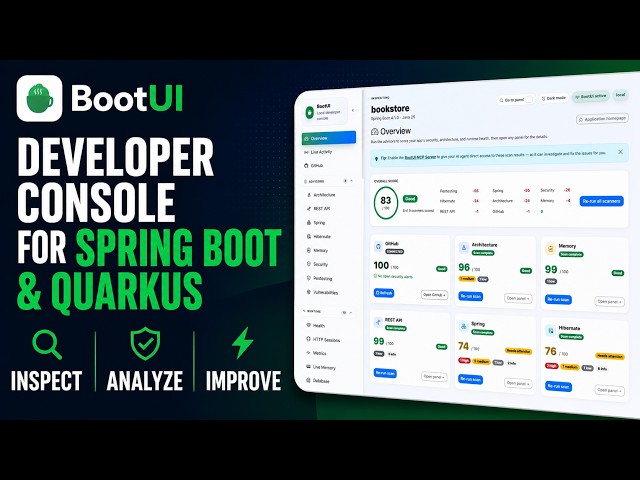 BootUI - Inspect, Analyze and Improve your Spring Boot and Quarkus Applications