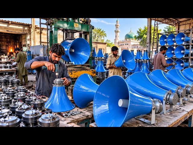 How Mosque Loud Speakers Are Made! | Factory Mass Production 