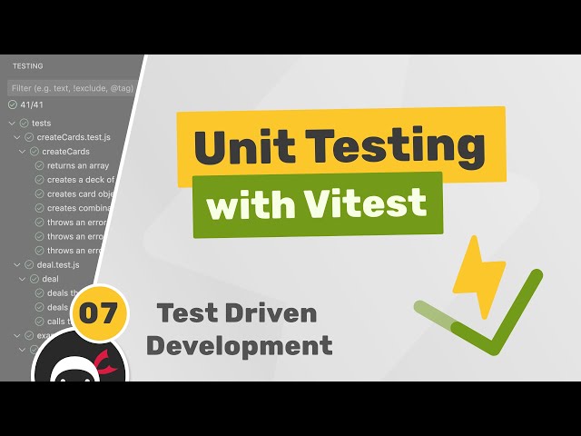 Unit Testing (Vitest) Tutorial #7 - Test Driven Development