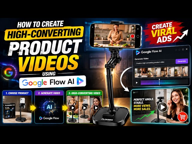 How to Make a HIGH-CONVERTING Product Ad with Google Flow AI (Product Marketing Video)
