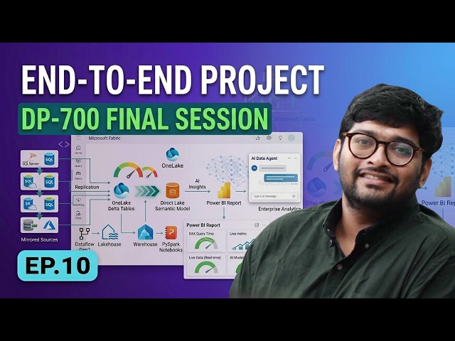 DP-700 Microsoft Fabric Training | Episode 10: End-to-End Fabric Project & DP-700 Exam Preparation