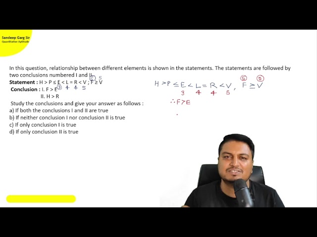 Data sufficiency  Question 1|| Relation between different elements is shown|| Statement ||