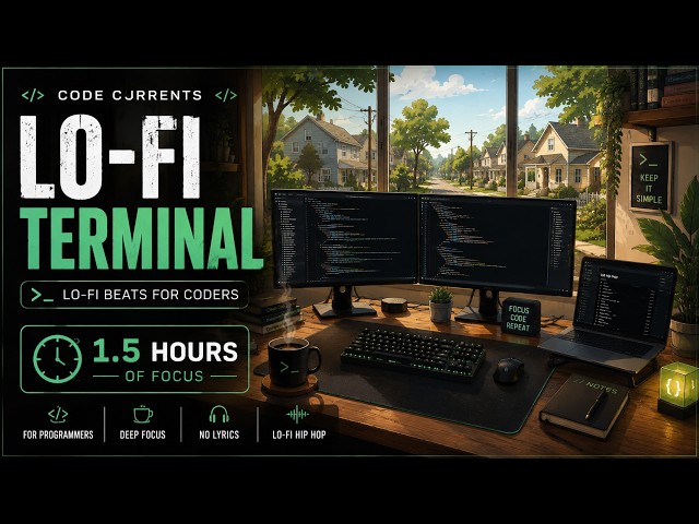 Coding Music for Programming | Lo-Fi Terminal | 1,5 hours of vibe Lo-Fi Music