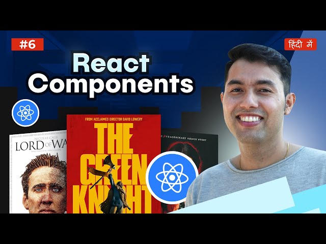 React JS v19 Tutorial #6: Components in React | Hindi