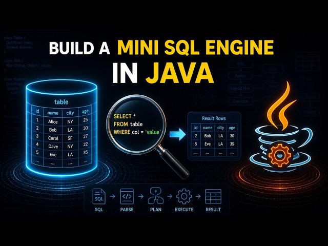 Write a Tiny Relational Database from Scratch in Java