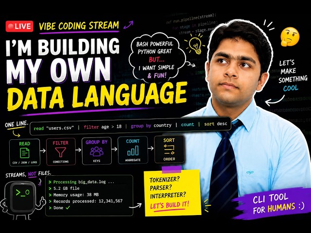 I’m Actually Building a Programming Language with AI 💀 | LIVE