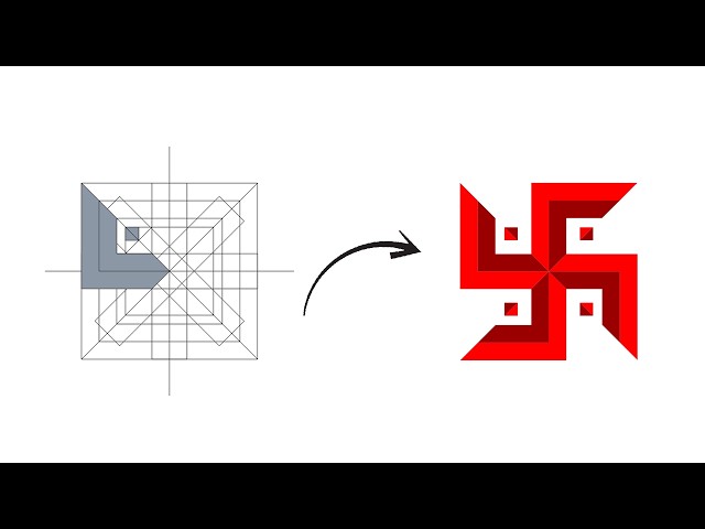 Swastik Logo Design in CorelDRAW | Creative Geometric Swastik Design | CorelDRAW Tutorial