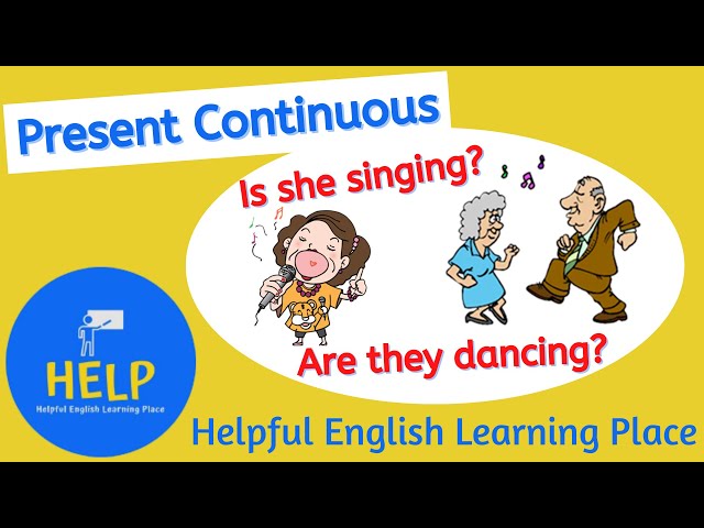 Present Continuous / Progressive - Closed Questions: Is she singing?