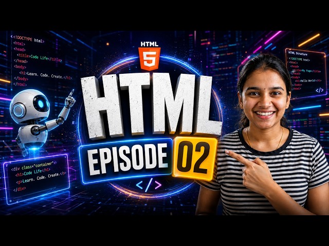 HTML Episode 02 | HTML Tags Explained for Beginners #explore #shorts #learning #education #trending