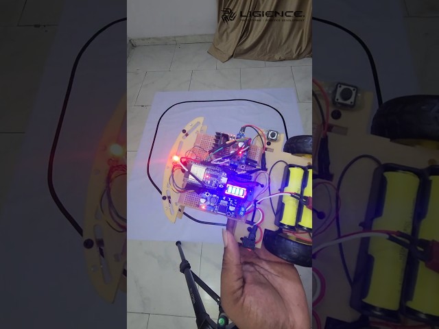 I Built A PID Line Follower Test Platform Robot #robotics #linefollower #engineering  #diyrobot