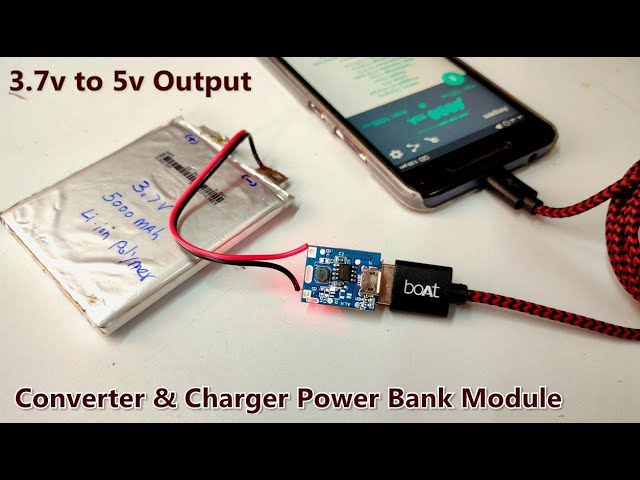 DIY Power Bank Build: Converting 3.7V Battery to 5V USB Charger | Power Bank Module | POWER GEN