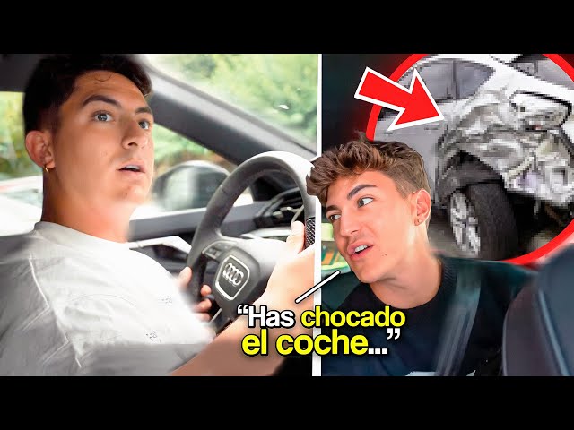 HAGO el EXAMEN de CONDUCIR *choco el coche..*