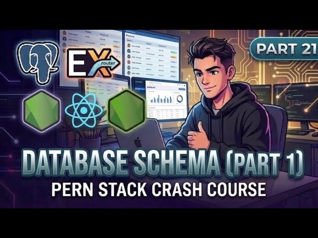 Database Schema - I | Part 21 | PERN Stack University Dashboard Tutorial | Course | @cracktrifac
