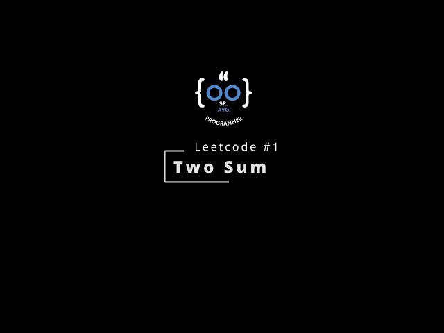 Leetcode #1 - Two Sum - Java