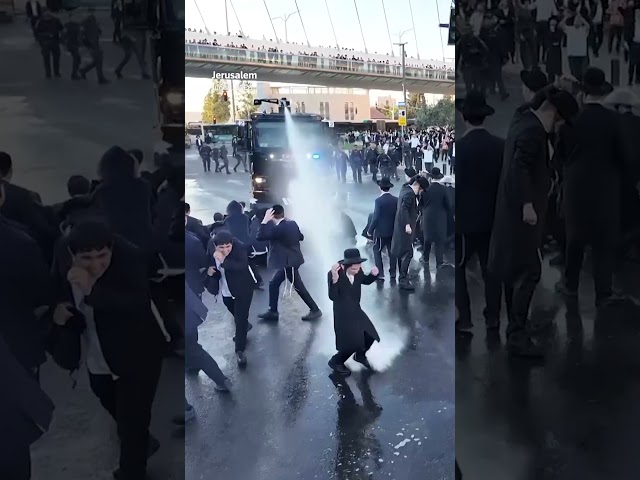 Ultra-Orthodox Jews clash with police over conscription
