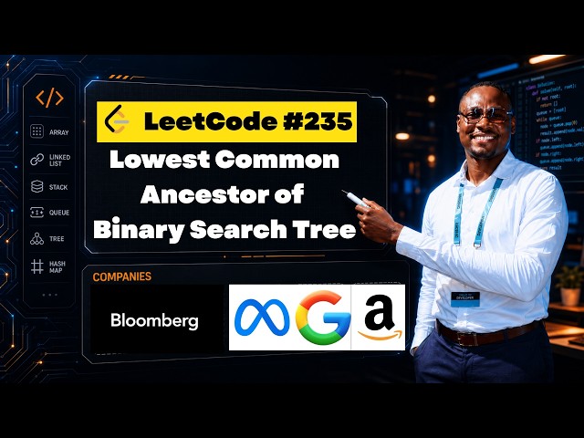Lowest Common Ancestor of a BST — Iterative Solution Explained (LeetCode 235)