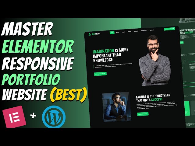 😍Master ELEMENTOR: Build a Responsive PORTFOLIO WEBSITE from Scratch | Wordpress Tutorial